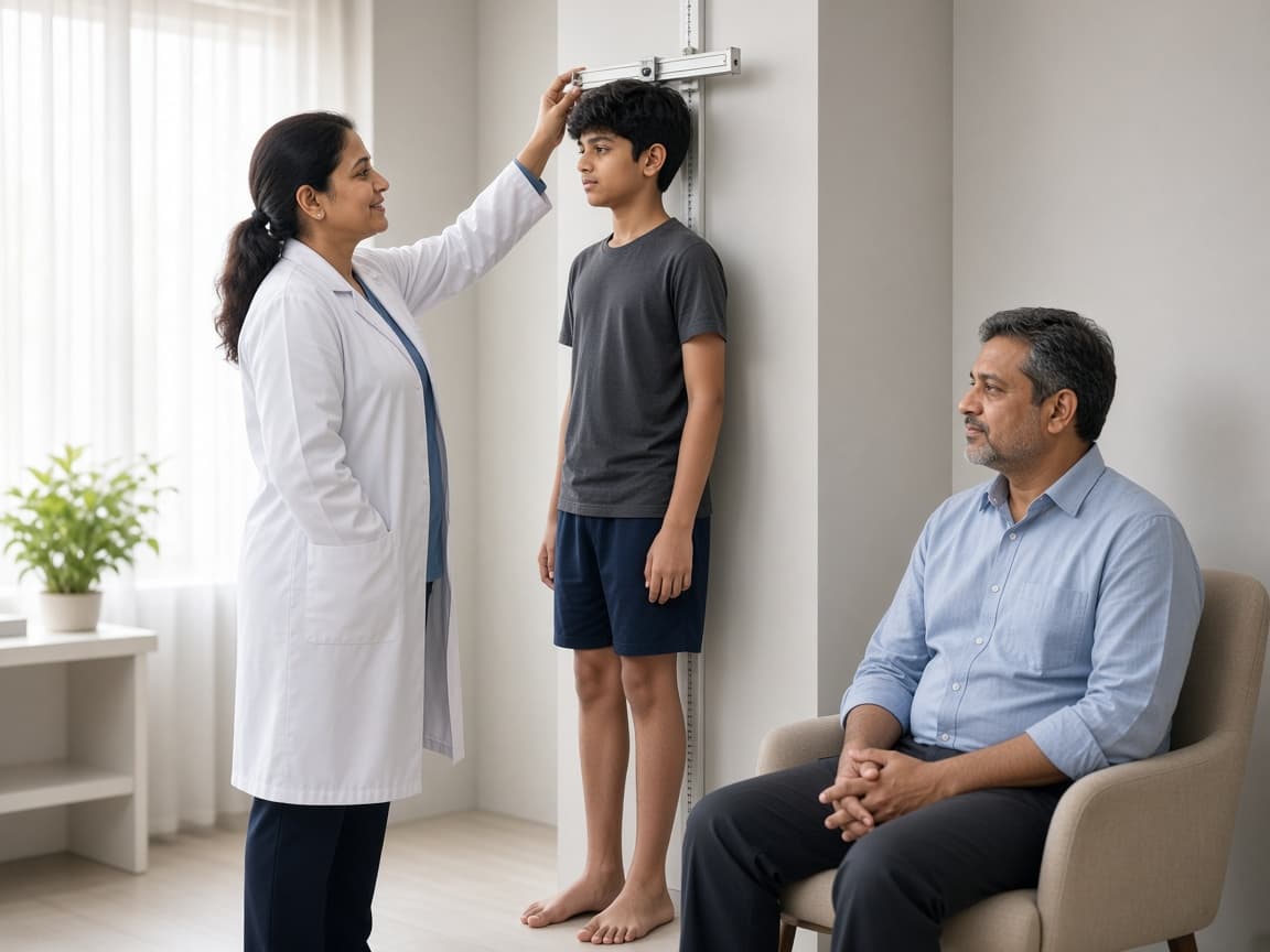 Adolescent health assessment consultation at Dr. Lavanya Kids Care, Hyderabad
