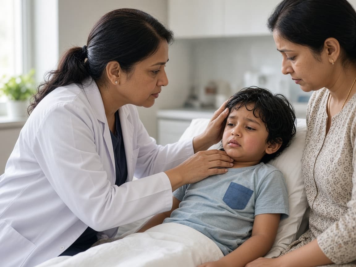 Acute illness assessment for children at Dr. Lavanya Kids Care, Hyderabad