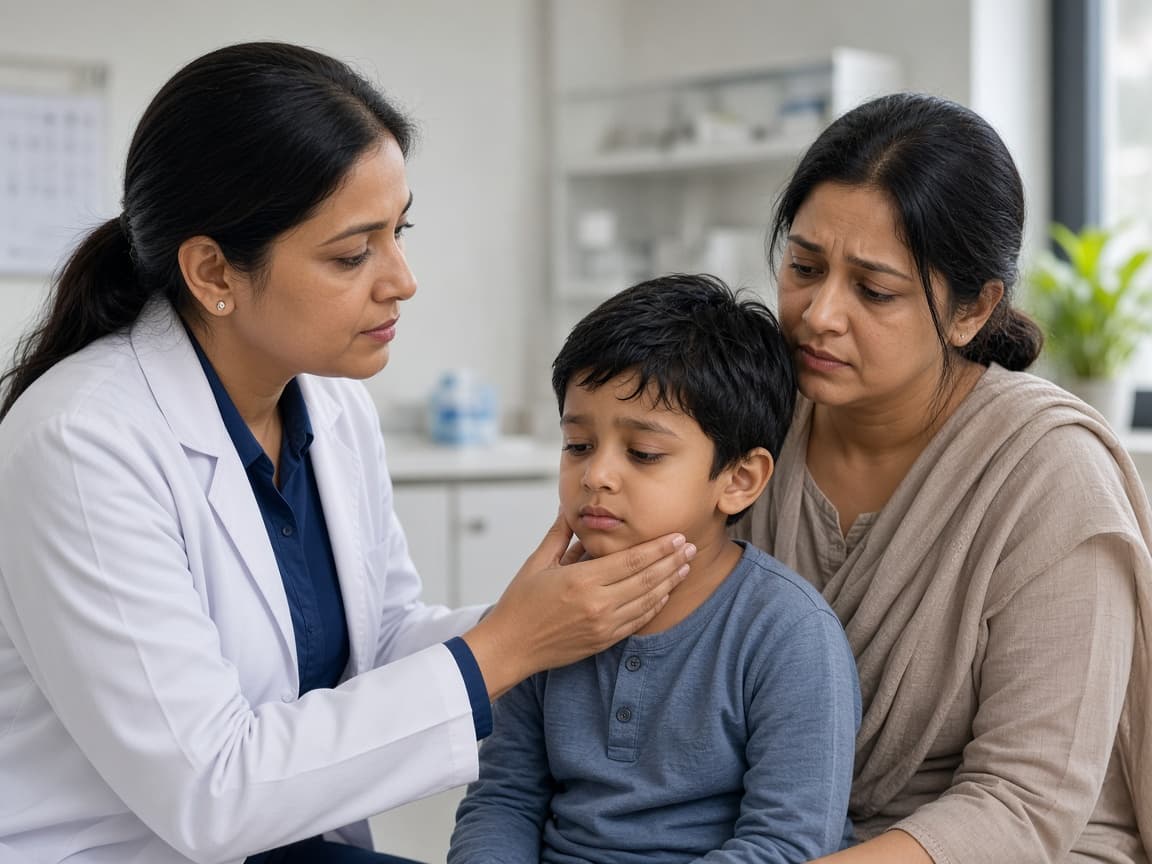 Urgent pediatric consultation support at Dr. Lavanya Kids Care, Hyderabad