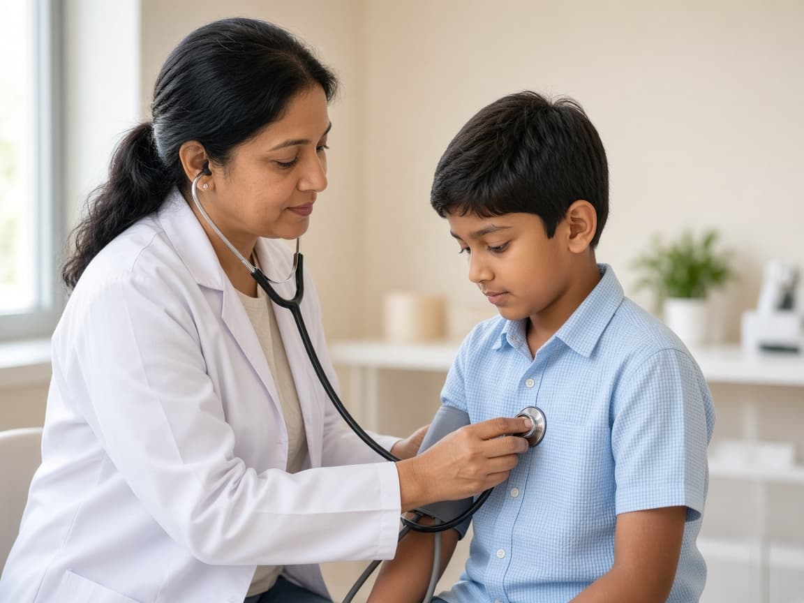 Comprehensive child health assessment session at Dr. Lavanya Kids Care, Hyderabad