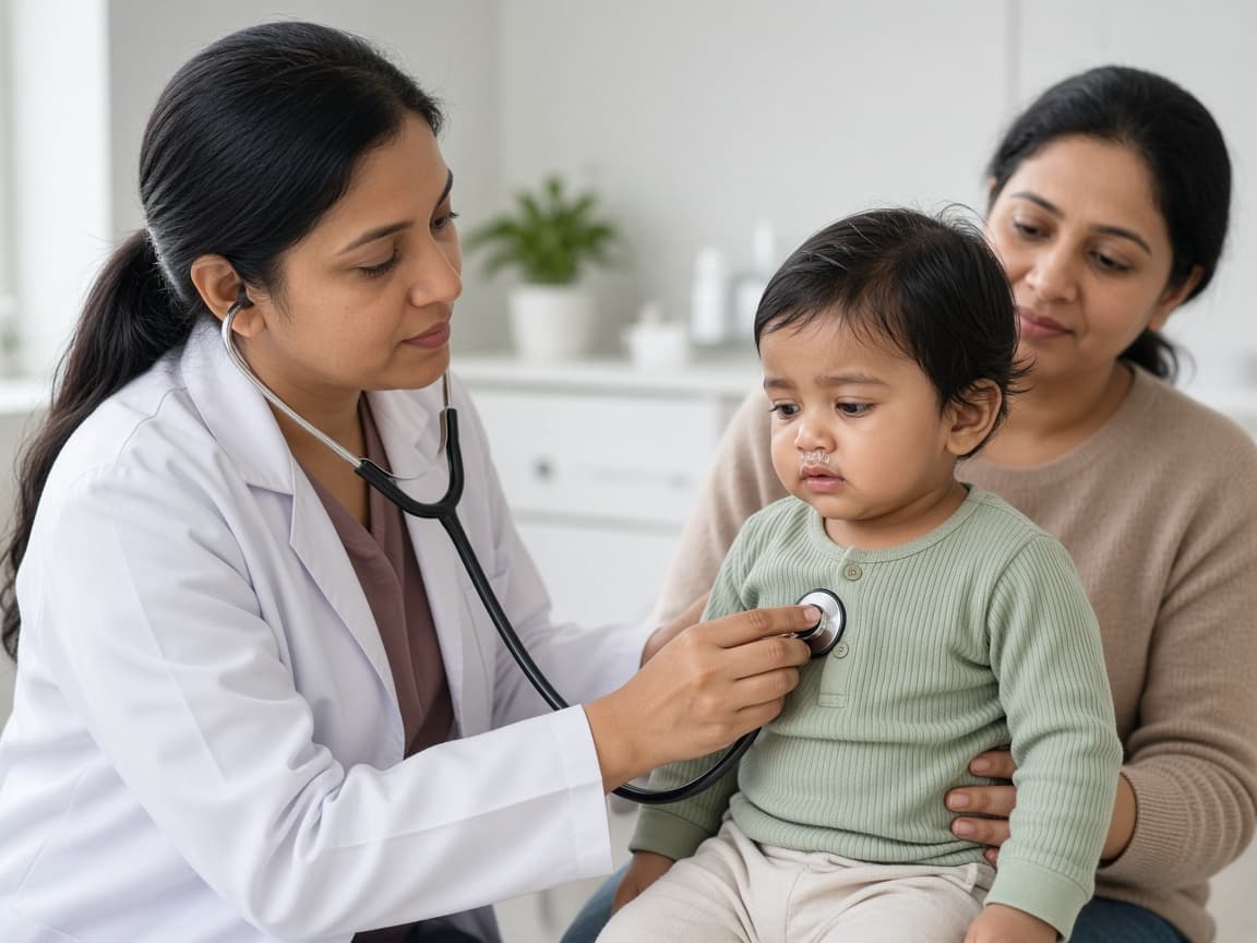 Childhood illness diagnosis and management support at Dr. Lavanya Kids Care, Hyderabad