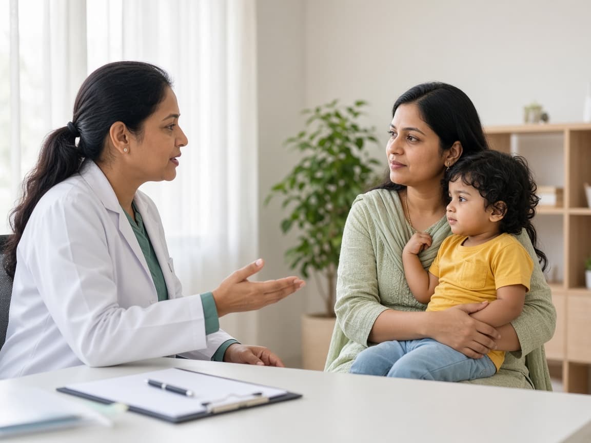 Childhood illness diagnosis and management support at Dr. Lavanya Kids Care, Hyderabad