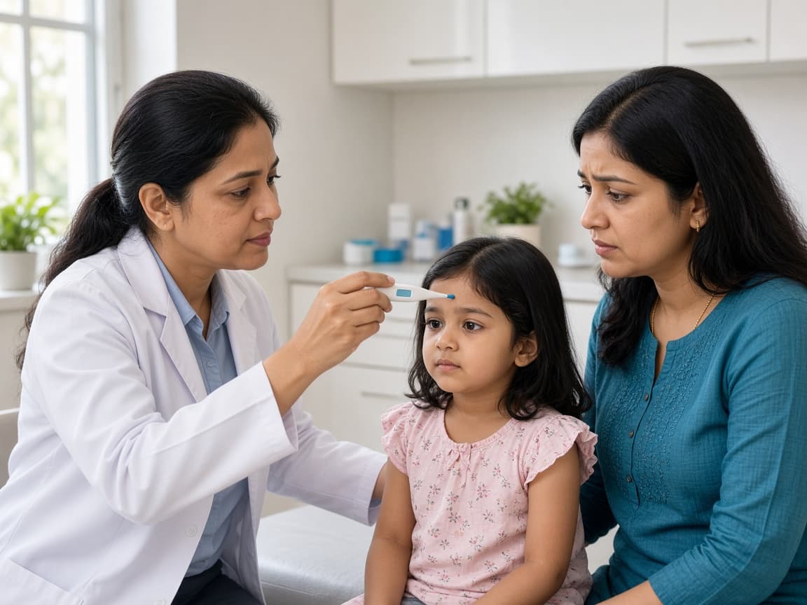 Fever and infection management for children at Dr. Lavanya Kids Care, Hyderabad