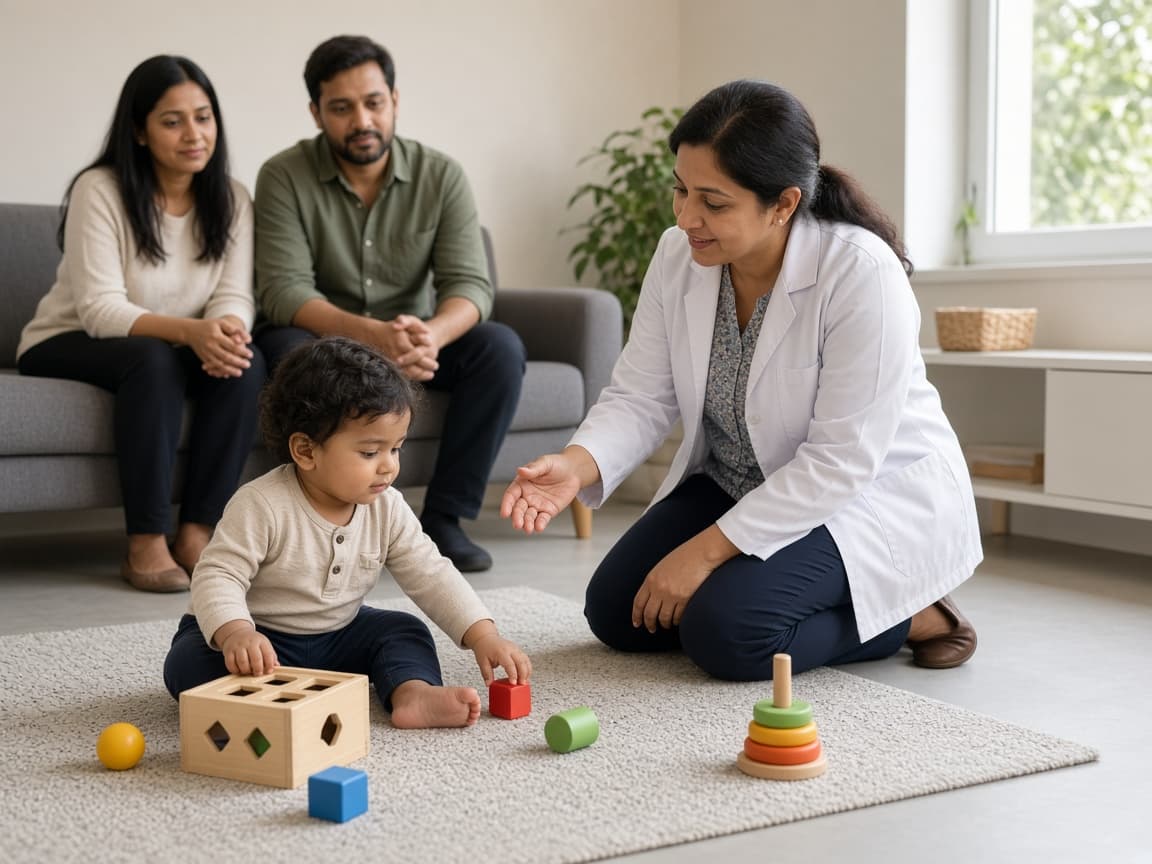 Developmental delay evaluation for children at Dr. Lavanya Kids Care, Hyderabad