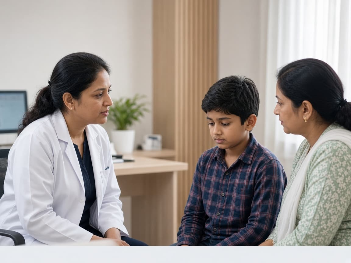 Pediatric headache assessment consultation at Dr. Lavanya Kids Care, Hyderabad