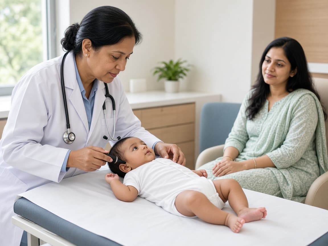 Newborn health assessment for infants at Dr. Lavanya Kids Care, Hyderabad