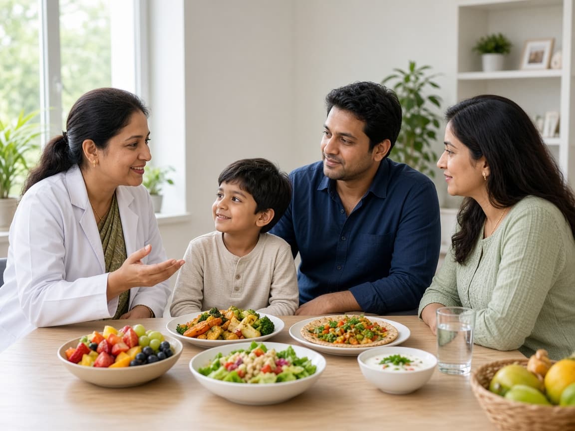 Pediatric diet planning guidance at Dr. Lavanya Kids Care, Hyderabad
