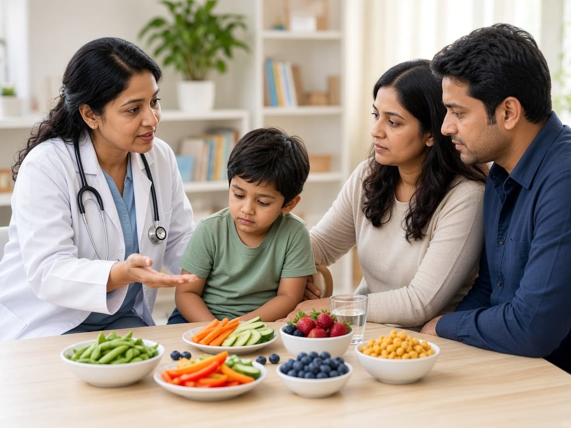 Pediatric diet planning guidance at Dr. Lavanya Kids Care, Hyderabad