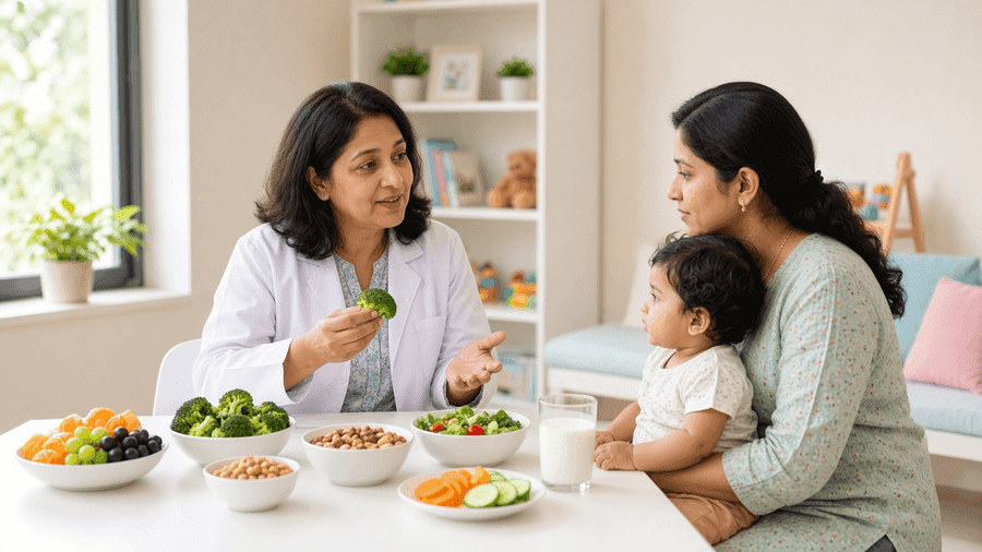 Pediatric nutrition and complementary feeding guidance in Hyderabad