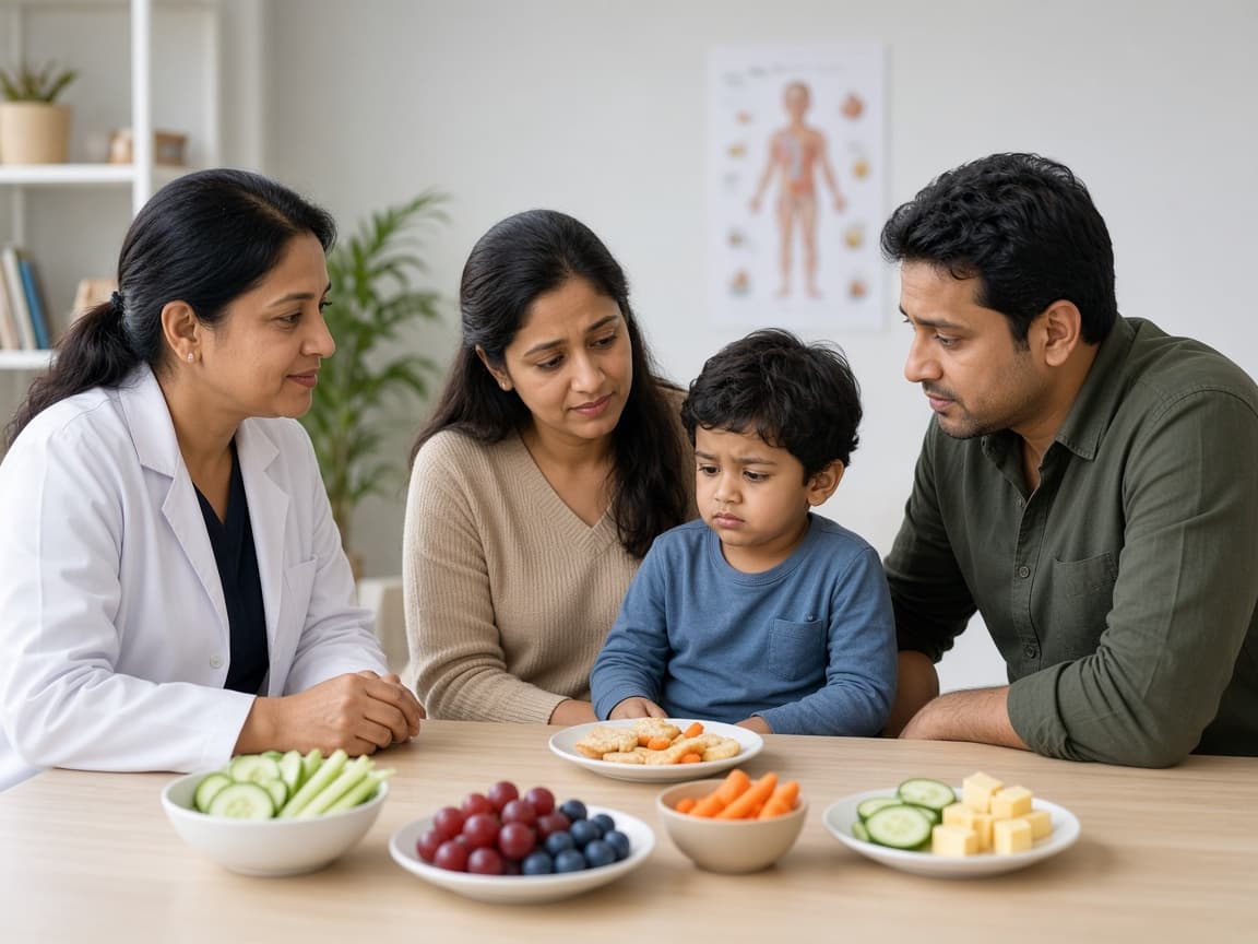 Picky eating guidance for children at Dr. Lavanya Kids Care, Hyderabad