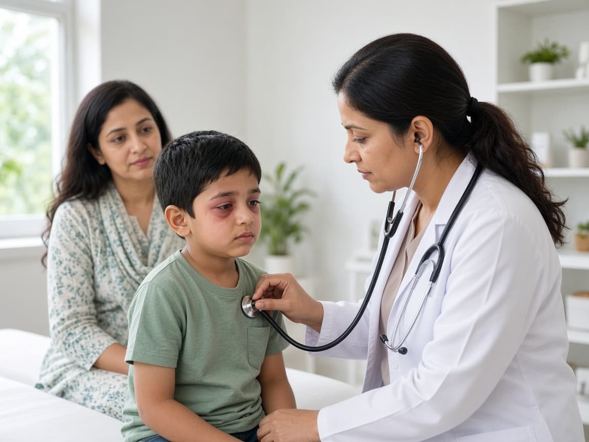 Pediatric allergy assessment consultation at Dr. Lavanya Kids Care, Hyderabad