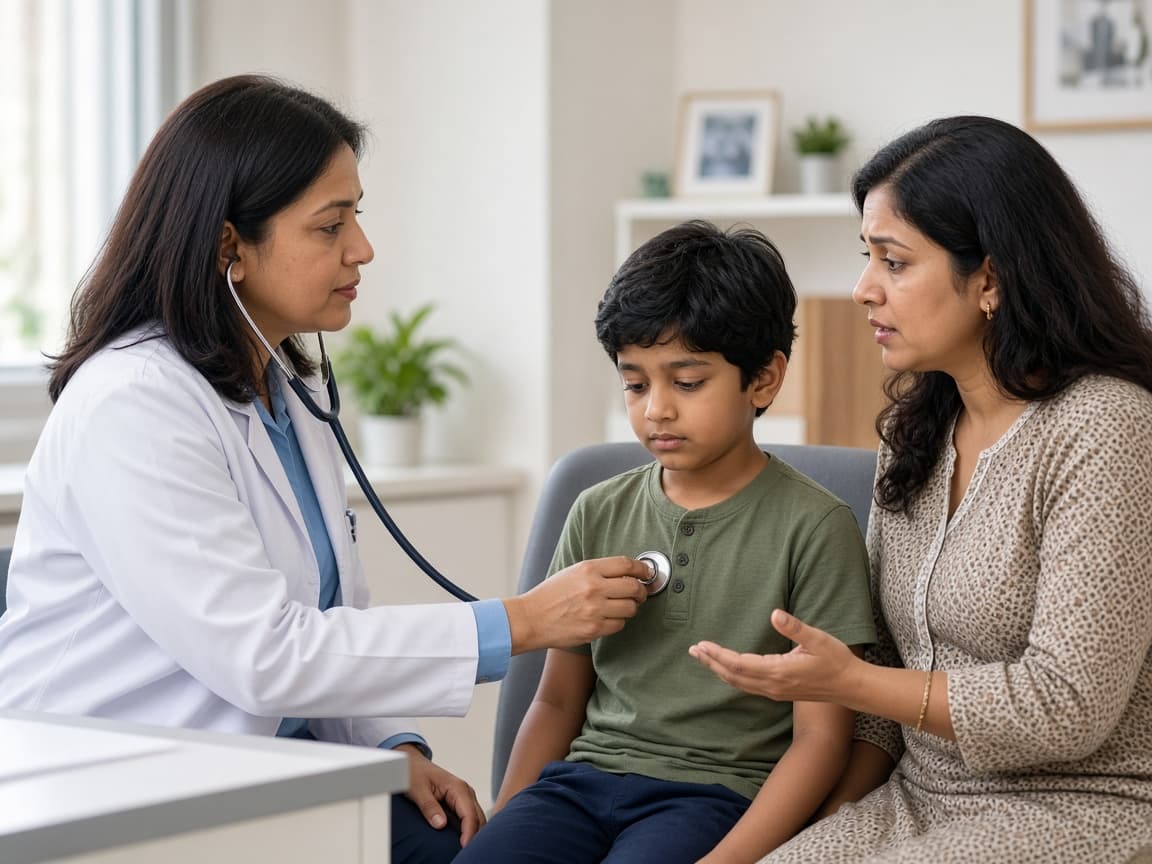 Chronic cough evaluation in children at Dr. Lavanya Kids Care, Hyderabad