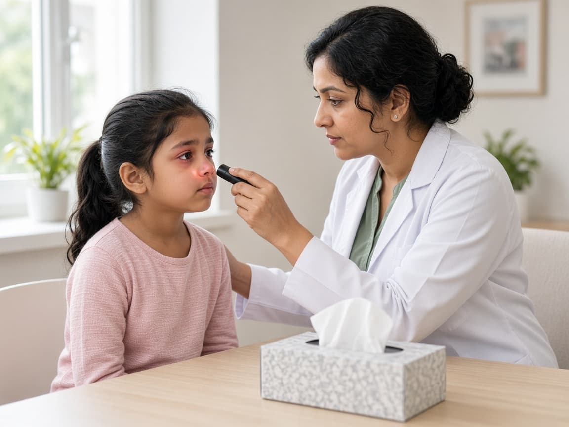 Pediatric allergy assessment consultation at Dr. Lavanya Kids Care, Hyderabad
