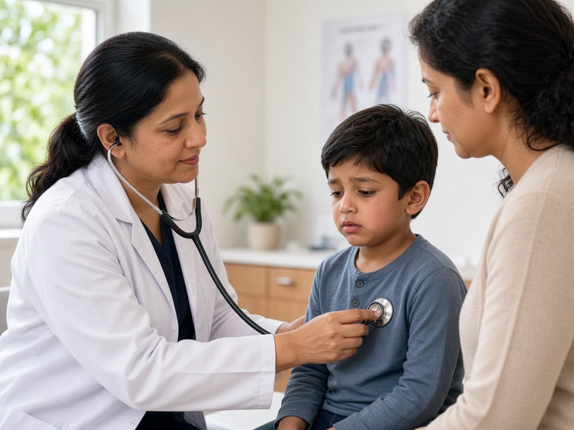 Respiratory infection management for children at Dr. Lavanya Kids Care, Hyderabad