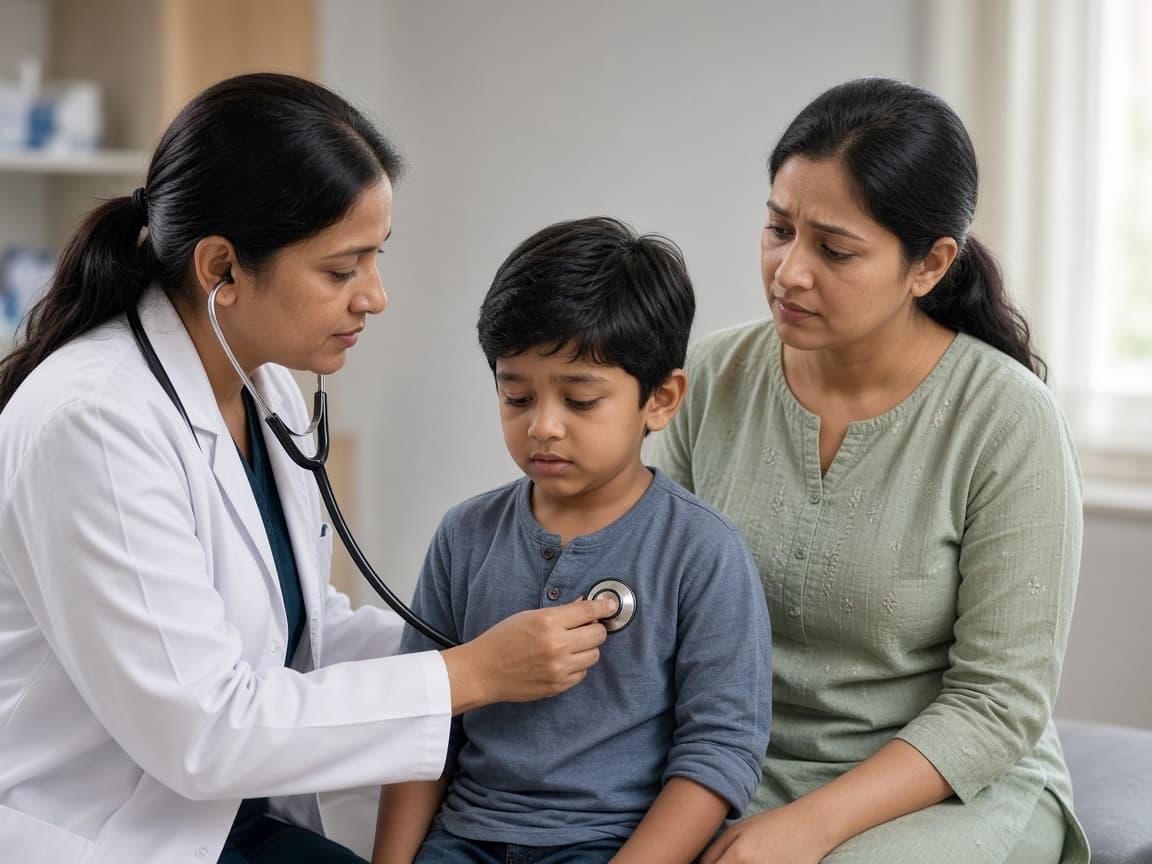 Wheezing and breathing problem evaluation at Dr. Lavanya Kids Care, Hyderabad