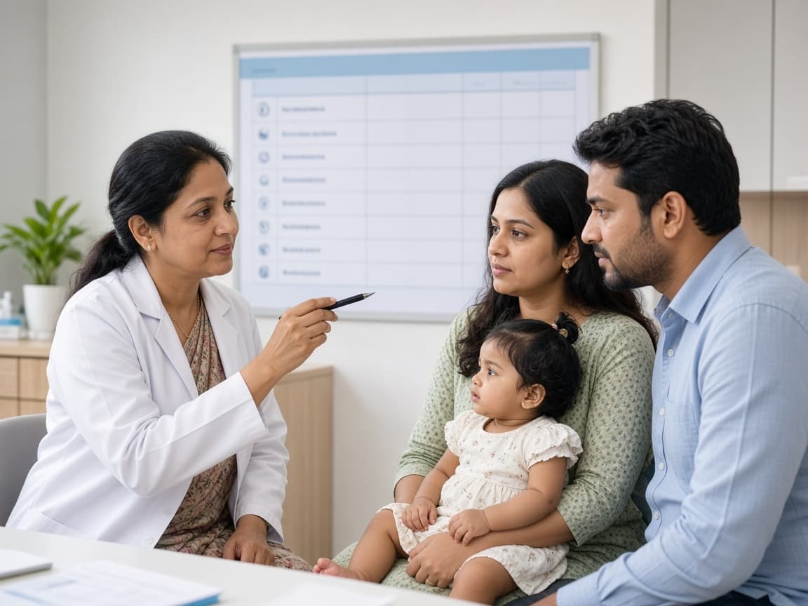 Routine childhood vaccination visit at Dr. Lavanya Kids Care, Hyderabad