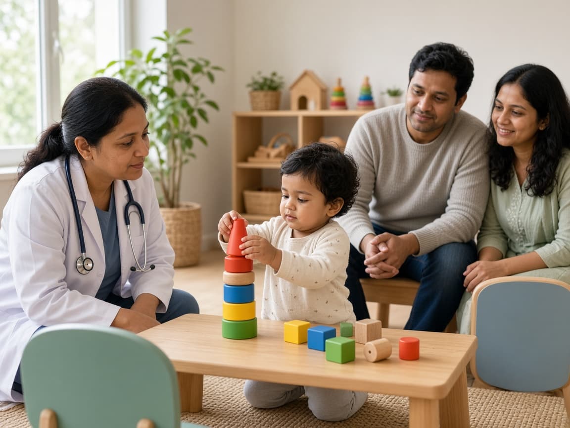 Developmental milestone evaluation for children at Dr. Lavanya Kids Care, Hyderabad