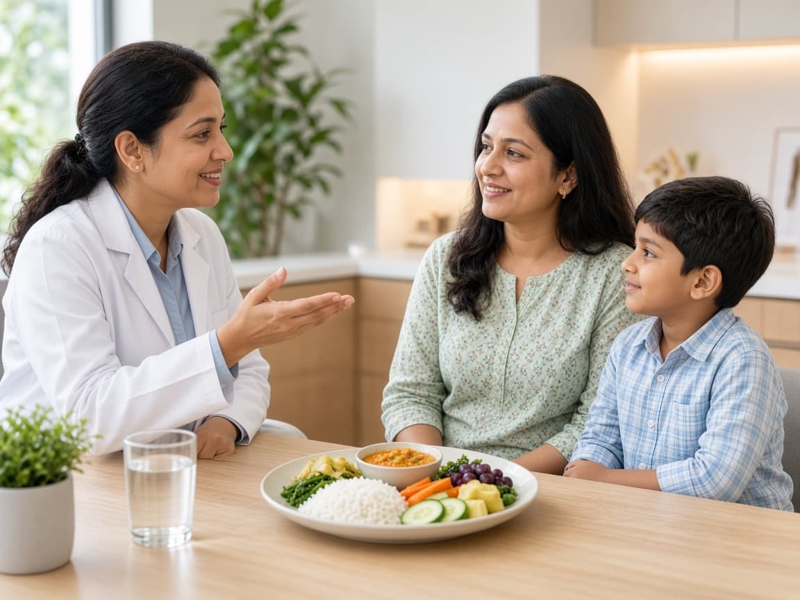 Nutritional guidance for growing children at Dr. Lavanya Kids Care, Hyderabad